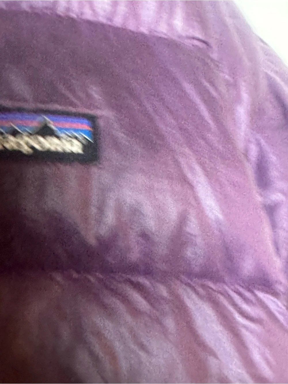 PATAGONIA Hi- Loft Down Filled Purple Hoodie Puffer Jacket, Size 3T